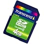 Transcend 4 GB SDHC Class 6 Flash Memory Card TS4GSDHC6E [Amazon Frustration-Free Packaging]