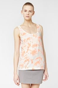 L!VE Sleeveless Splatter Painted Jersey Tank Top