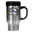 Colorado Rockies Stainless Steel Travel Mug - Primary Logo MLB Baseball