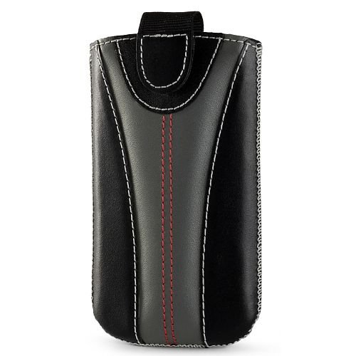 Valenta Pocket Monza Black 01 Handytasche f&uuml;r Apple iPhone 3G grau Preisvergleich