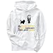 Hoodie Mens White " My Cairn Terrier is more attractive than your sister " Dogs XXX-Large