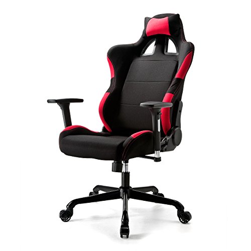 サンワダイレクト オフィスチェア リクライニング チェア ヘッドレスト付き レーシングチェア 150-SNC113F