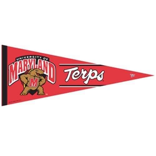 Maryland Terrapins Red 12 Felt Pennant