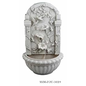 Southern Patio Hummingbird Wall Fountain by