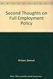 Second thoughts on full employment policy