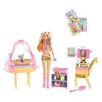 Mattel Barbie I Can Be Zoo Doctor Playset