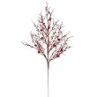 Pack of 6 Decorative Cherry Red Sparkle Berry Twig Crafting Sprays 29"