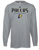 Indiana Pacers Adidas Grey Absolute Long Sleeve T-Shirt