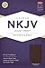 NKJV Giant Print Reference Bible, Brown Genuine Cowhide