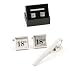 Pair of Cufflinks & Tie Pin set - 18th Birthday