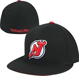 New Jersey Devils Black M&N Vintage Basic Logo Fitted Hat