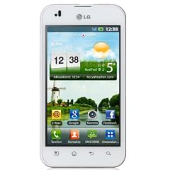 LG P970 Optimus Smartphone (10,2 cm (4 Zoll) Display, Touchscreen, Android OS, 5 Megapixel Kamera) wei�