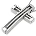 Contemporary Cross Stainless Steel Pendant