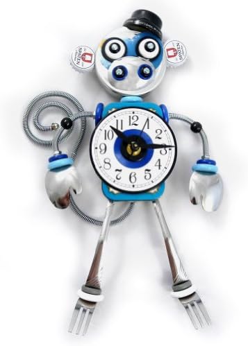 Blue Monkey - Culinary Creature Wall Sculpture / Kitchen Clock
