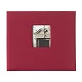 Linen Scrapbook - Dark Red