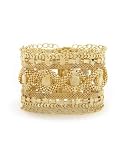 41ILGykWM6L. SL160  2b Chain Mesh & Crystal Links Bracelet   GOLD (1SZ)
