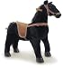 Toys : World Safari BLK ROLLING RIDE ON HORSE 26" IN STOCK