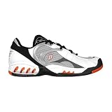 Prince MV4 WIDE WIDTH Tennis Shoes (Mens) White/Black/Orange