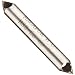 Magafor 412 Series Cobalt Steel Double-End Countersink, Uncoated (Bright) Finish, Zero Flute, 60 Degrees, 0.25" Shank Diameter, 0.25" Body Diameter