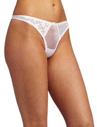 Carnival Womens Satin Lace Thong