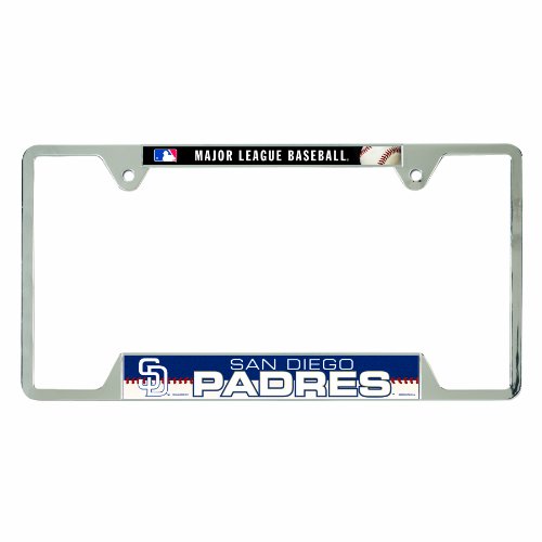 MLB San Diego Padres Metal License Plate Frame