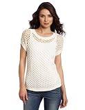 Vince Camuto Womens Open Mesh Stitch Sweater