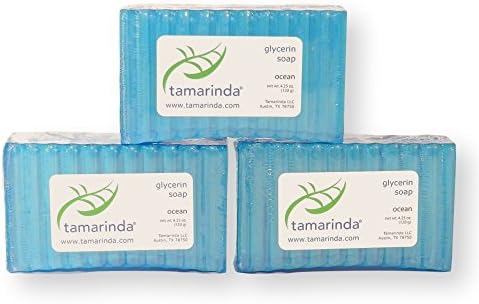 tamarinda Ocean Glycerin Soap - Three 4.25 oz bars.