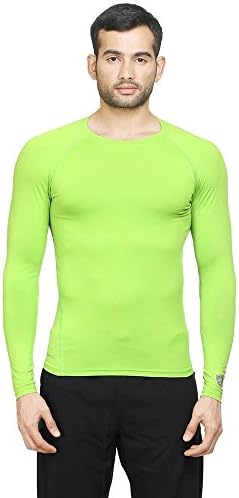 Armr Compression Full Sleeve Skyn T-Shirt Neon Green 2XL