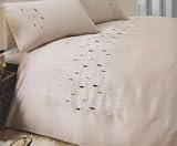 Luxury Embroidered Double Duvet Cover With Pillowcases 198cm x 198cm Teal