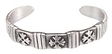 Maltese Cross Celtic Irish Silver Tone Pewter Bracelet