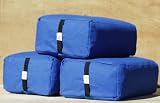 Bheka Rectangular 100% Cotton Yoga Bolster (Blue)