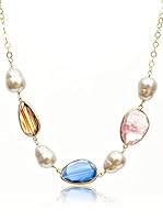 Silver Luxe Gargantilla Glamour, Synthetic Pearl