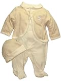 3pc Footed Pants Outfit with Cap by Baby's Own