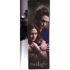 Twilight Edward holding Bella Bookmark with tassel