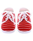 R: Galipette Red And White Striped Booties