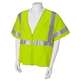 Jackson Safety ANSI Class 3 Mesh Deluxe Style Polyester Safety Vest with Silver Reflective