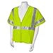 Jackson Safety ANSI Class 3 Mesh Deluxe Style Polyester Safety Vest with Silver Reflective