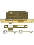 Unlacquered Brass Non-Standard Mortise Lock.