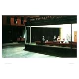 Canvas Gallery Wrap Edward Hopper (Nighthawks) Art Print Poster - 22x28 by Rich and Framous
