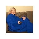 Luxury Snuggie Blanket Cuddle Fleece Rug with Sleeves (LARGE SIZE) ASST COLOUR