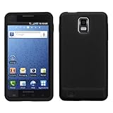 Solid Black Silicone Skin Gel Cover Case For Samsung Infuse 4G