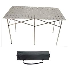 Aluminium Alu Campingtisch Rolltisch 120x70cm