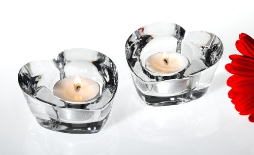 CRYSTAL HEART VOTIVES - VOTIVE HOLDERS
