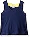 Gerber Graduates Little Girls' Toddler Sleeveless Top with Bow Back, Navy Flower, 5T