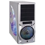 Silver Midi Tower Gaming Case, Massive 14cm Front Fan