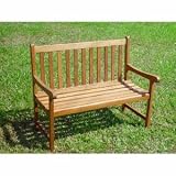 Kitchen & Housewares : 'Thames' Hardwood 2 seater bench