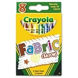 FabricCrayons,Wax,EightColorsperBox