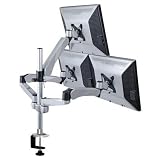 Cotytech Triple Monitor Desk Mount Spring Arm Quick Release/Mount