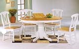 White Napoleon 5 Piece Dining Set By Coaster Furniture