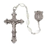 Pewter and Mother-of-Pearl Rosary by Bob Siemon